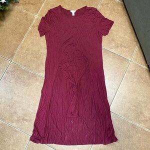Sun & shadow burgundy tunic size XL